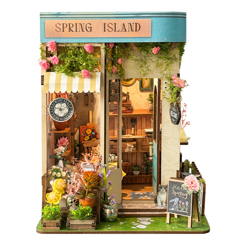 Model Kit Glue - DIY Wooden Spring Island Flower Casa
