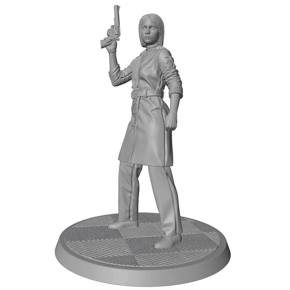 Model Kit Revolver - 1/24 Miniature Resin Model Statue, 75mm
