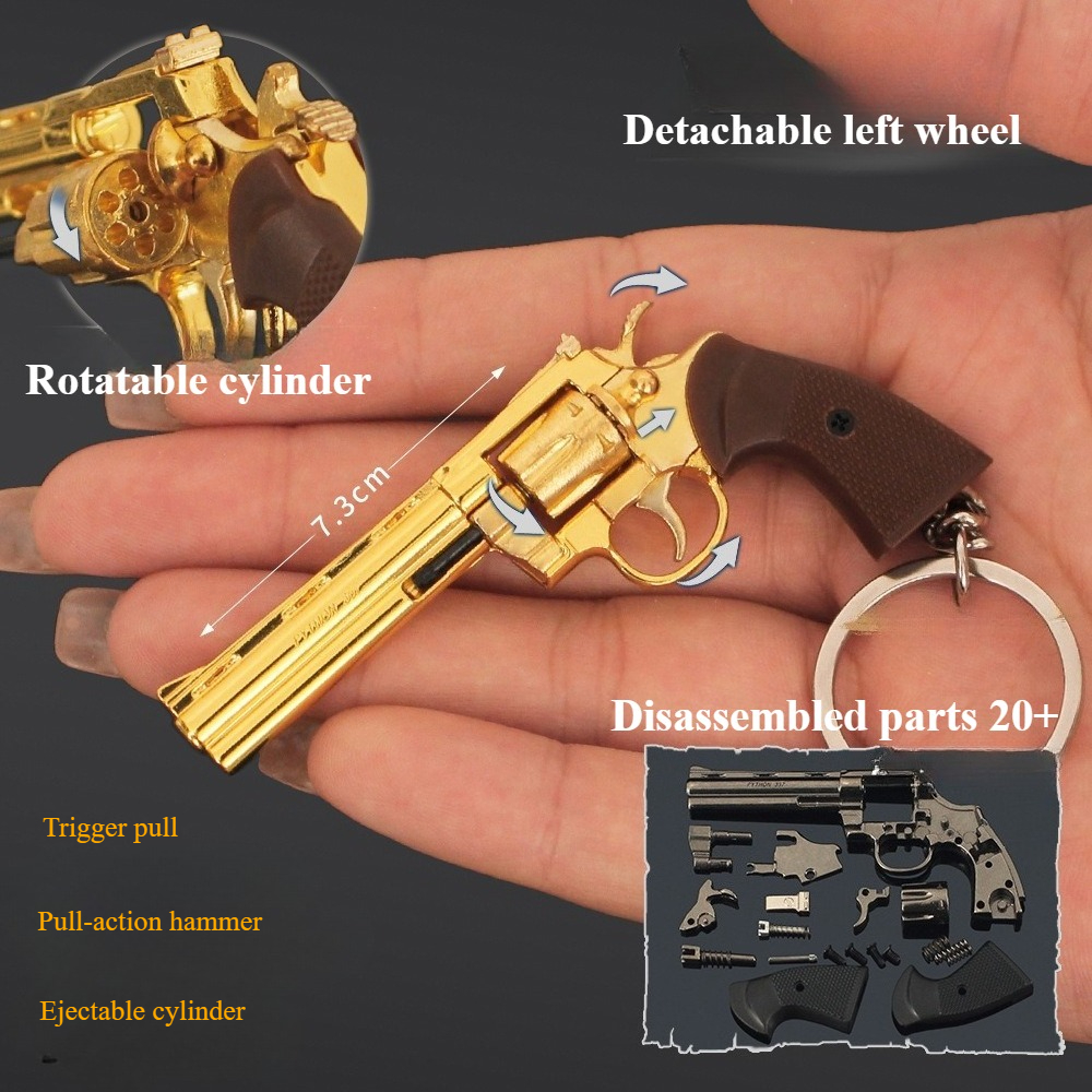 Model Kit Revolver - 1:3 Detachable Mini Metal Gun Model