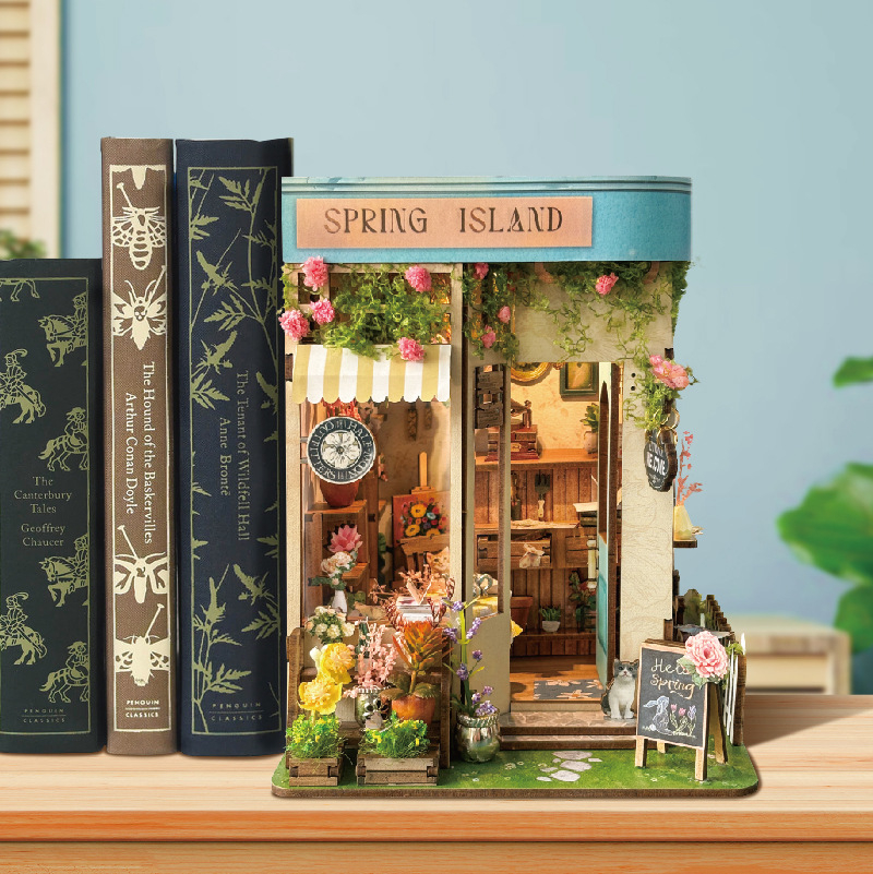 DIY Wooden Spring Island Flowe - Model Kit Glue recensione e prezzo