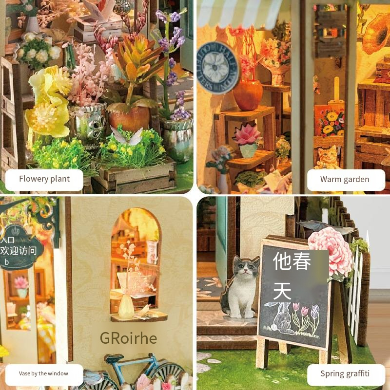 DIY Wooden Spring Island Flowe - Model Kit Glue recensione e prezzo