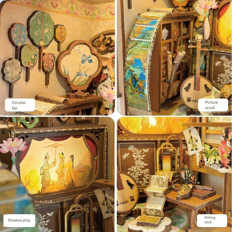 OUZEY Wooden DIY Book Nook She - Model Kit Glue recensione e prezzo