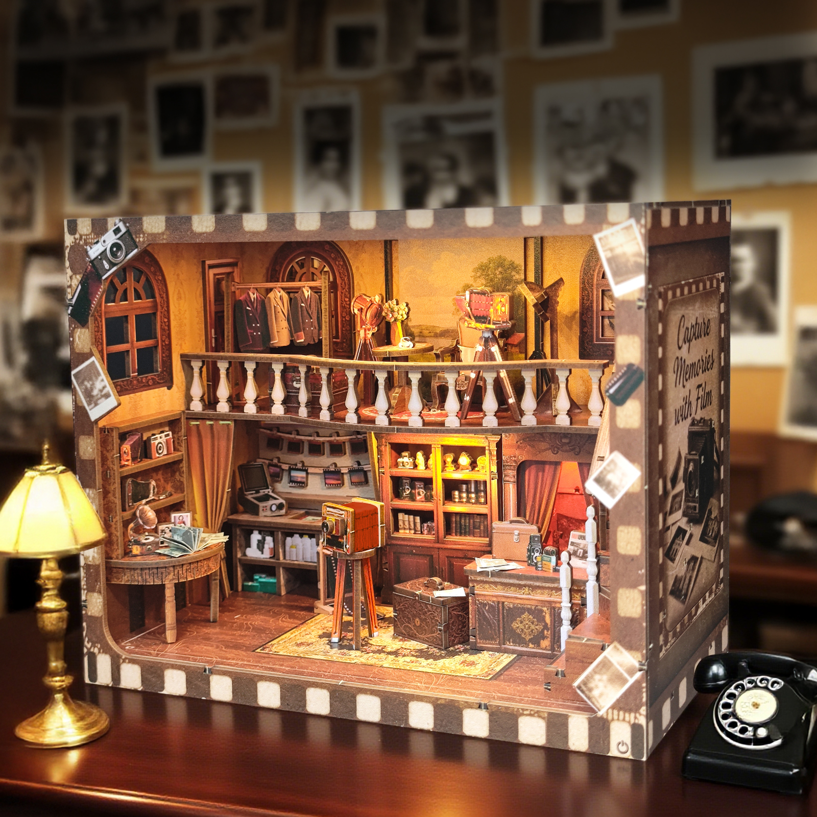 DIY Wooden Book Nook Shelf Ins - Model Kit Glue recensione e prezzo
