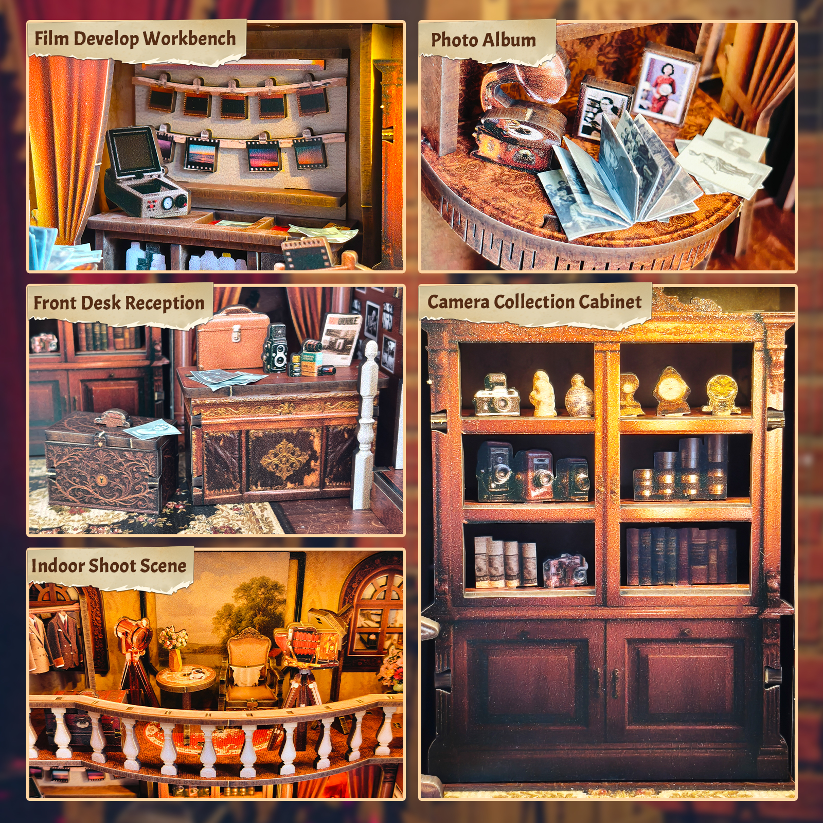 DIY Wooden Book Nook Shelf Ins - Model Kit Glue recensione e prezzo