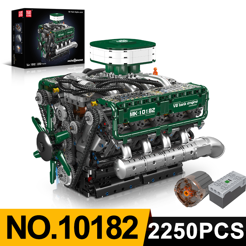 Mould King 10182 V8 Tank Engin - Model Kit V8 recensione e prezzo