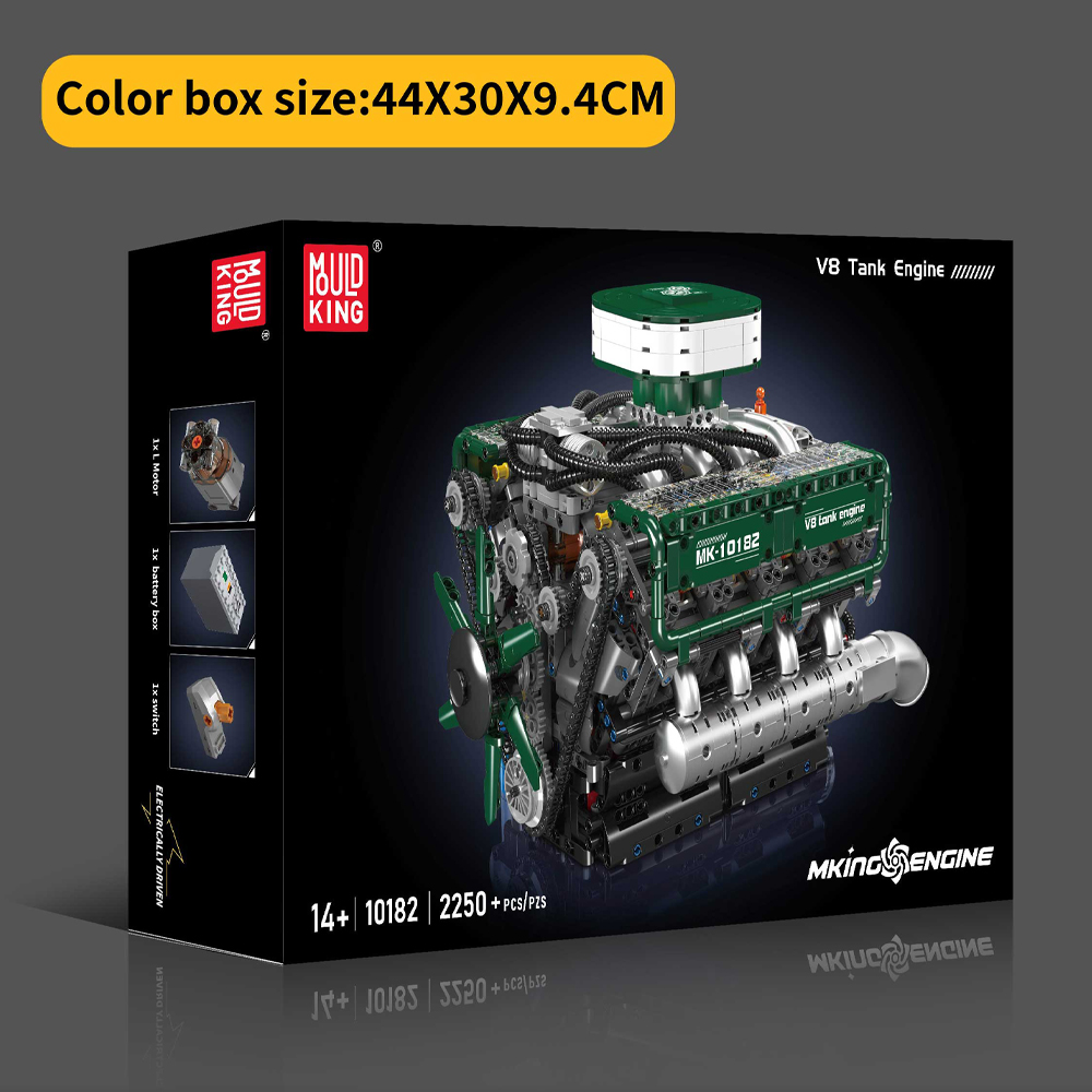 Mould King 10182 V8 Tank Engin - Model Kit V8 recensione e prezzo
