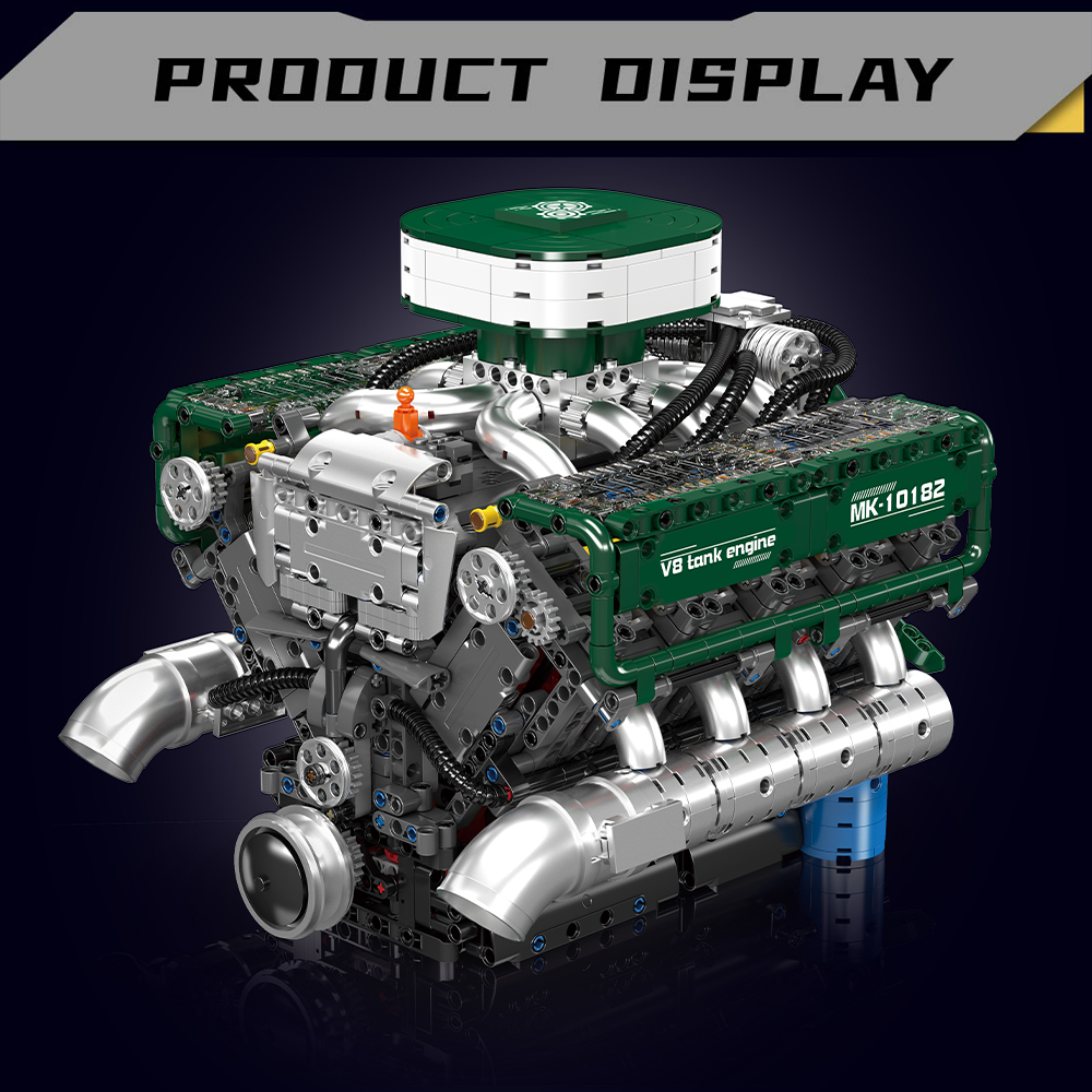 Mould King 10182 V8 Tank Engin - Model Kit V8 recensione e prezzo