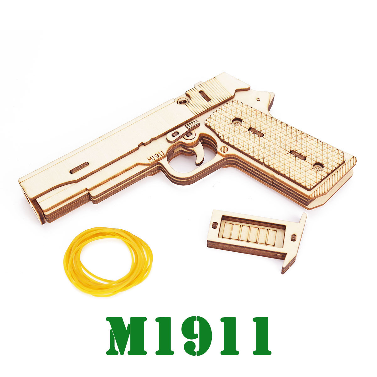 Wooden Pistol Model Kit DIY Bu - Model Kit Revolver recensione e prezzo