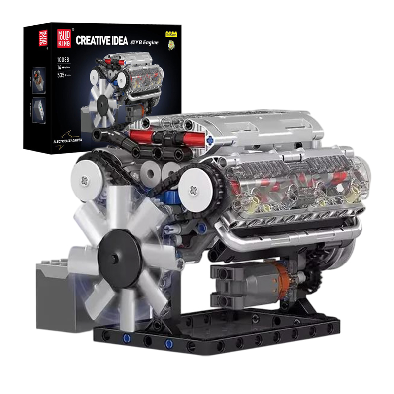MOULD KING 10088 V8 Engine Bui - Model Kit V8 recensione e prezzo