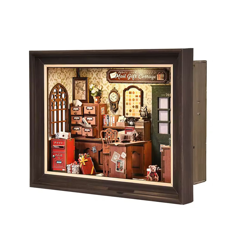 Retro Post Office Book Nook DI - Model Kit History recensione e prezzo